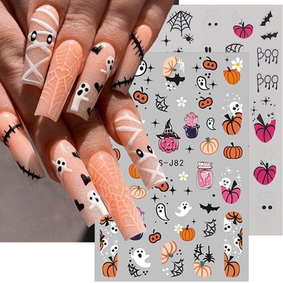 Fall Autumn Nail decals- Halloween, 4 different sheets - Picture 3 of 6